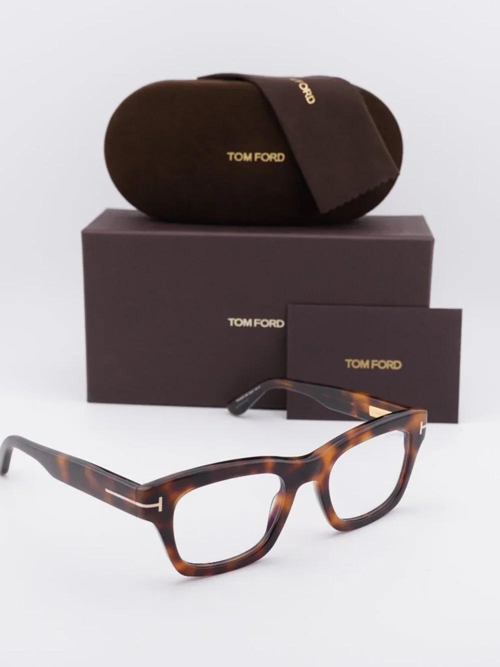 Tom Ford FT6036-B 053 Square Eyeglasses - Blonde Havana 52mm